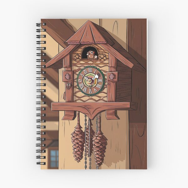 Item preview, wooden wall clock with cuckoo designed and sold by elegantpaterns.