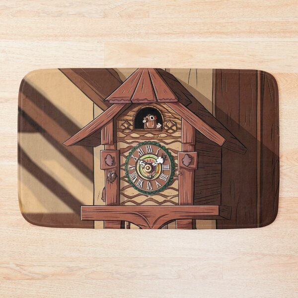 Item preview, wooden wall clock with cuckoo designed and sold by elegantpaterns.