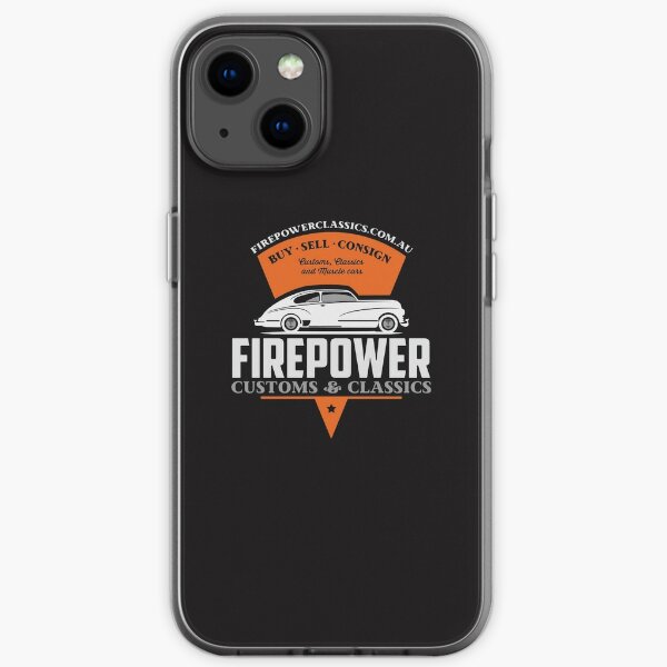 FIREPOWER CUSTOMS AND CLASSICS Sled Wedge Official Brand Name Design iPhone Soft Case