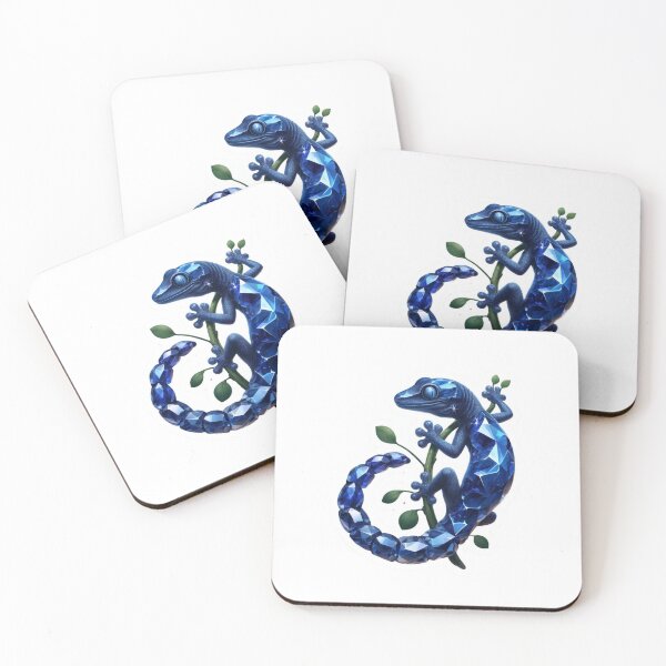 Item preview, Sapphire Serenity Gecko designed and sold by pixelpulsenyc.