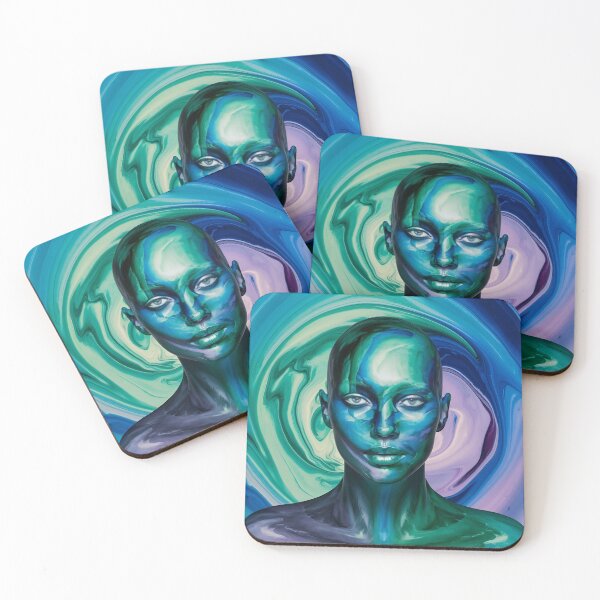 Item preview, Fluid Acrylic with Face Pouring Paint Art 3D Model designed and sold by Charlygood.