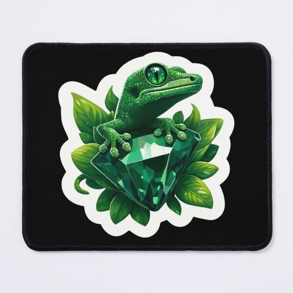 Item preview, Emerald Enclave Gecko designed and sold by pixelpulsenyc.