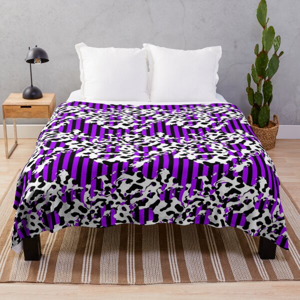 Item preview, Cow Print-Black And Purple Stripe Tear designed and sold by TheRulerofEarth.