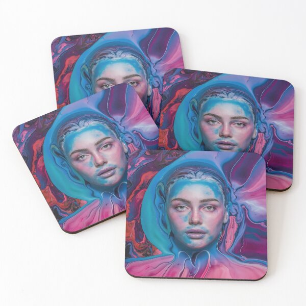 Item preview, Fluid Acrylic with Face Pouring Paint Art 3D Model designed and sold by Charlygood.