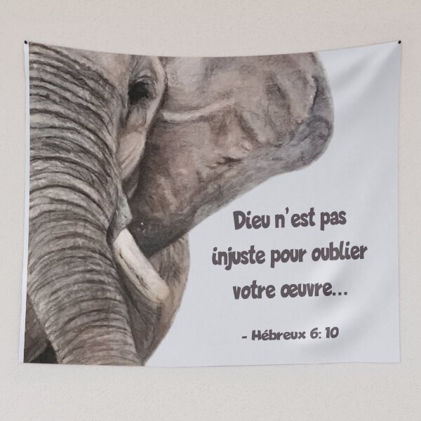 Item preview, African Elephant | Bible Verse designed and sold by NathBros.