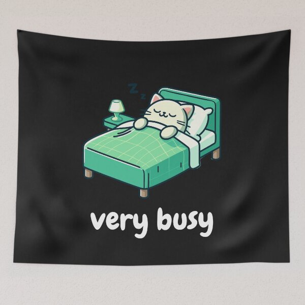 Item preview, Sleeping cat very busy designed and sold by SekoOne.