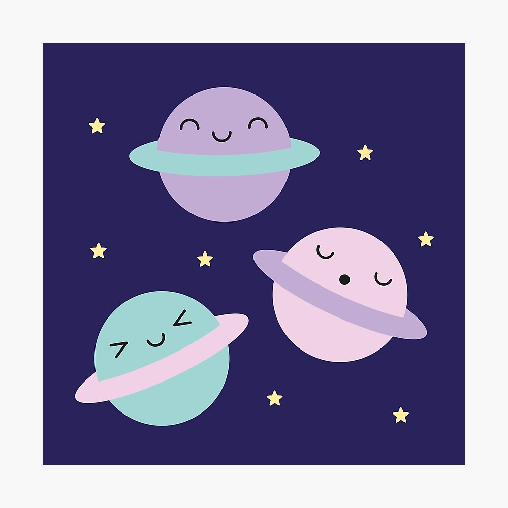 Kawaii Pastel Planets