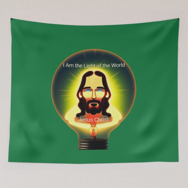 Item preview, I Am the Light of the World - Jesus Christ designed and sold by BlackSheeper.