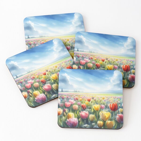 Item preview, Tulips flowers - Field of Tulips - Colorful Tulips - Tulip Garden -Tulip  designed and sold by stylishdzign.