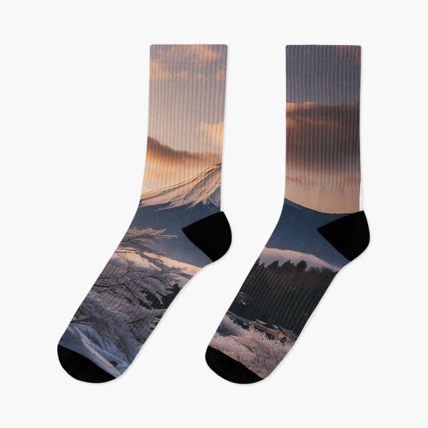 Item preview, Mount Fuji at sunrise and winter designed and sold by arjad3n.