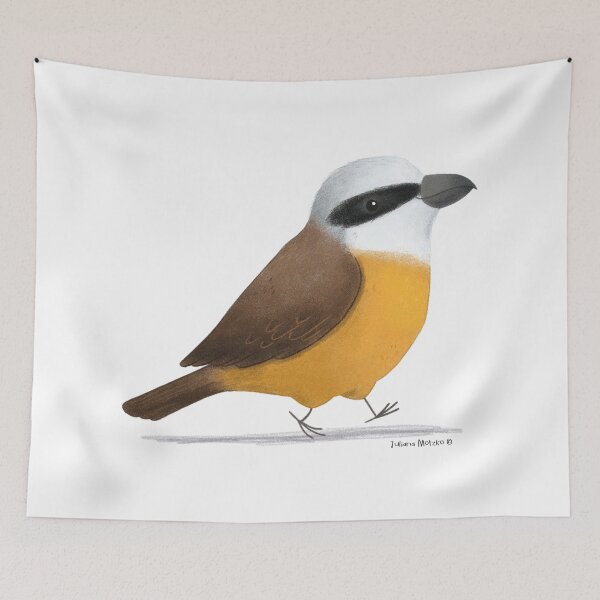 Item preview, Brown Shrike Bird designed and sold by julianamotzko.