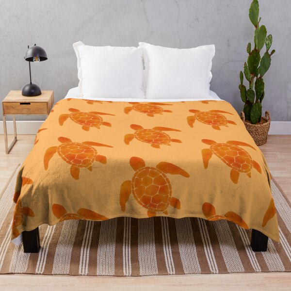 Item preview, Orange Watercolor Turtle designed and sold by art-by-soma.