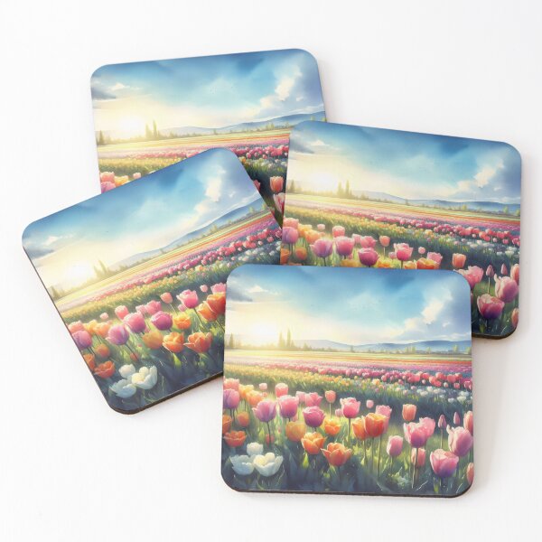 Item preview, Tulips flowers - Field of Tulips - Colorful Tulips - Tulip Garden -Tulip  designed and sold by stylishdzign.