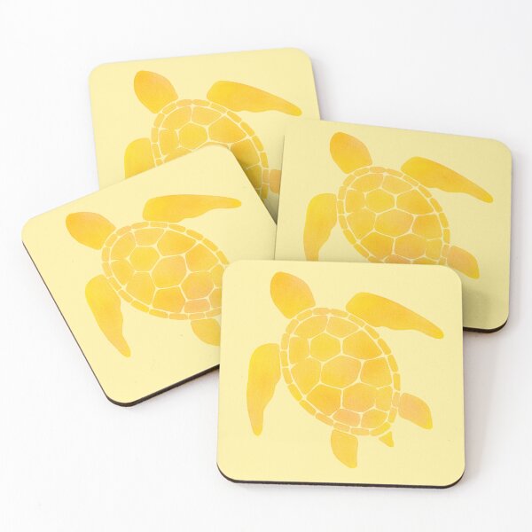 Item preview, Yellow Watercolor Turtle designed and sold by art-by-soma.