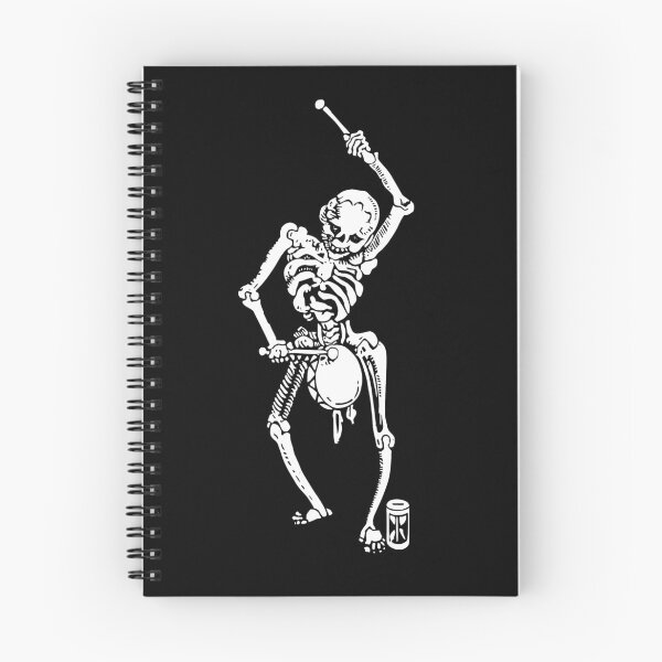 Item preview, Skeleton Plays the Drum Preppy Skeleton Dancing Horror designed and sold by Cr320.