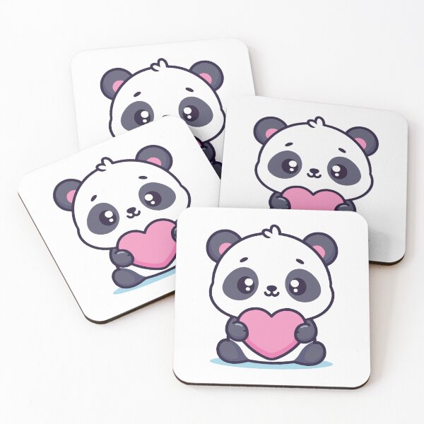 Item preview, Adorable Panda Embraces Love: Holding a Pink Heart designed and sold by Colorful Dreams.