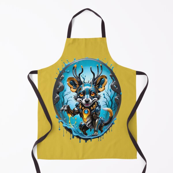Item preview, Cool Futuristic Cyborg African Wild Dog designed and sold by TheArtOfPat.