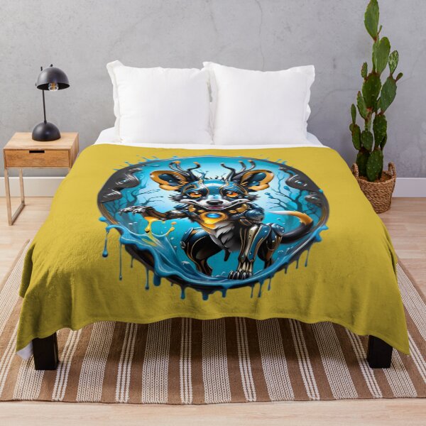 Item preview, Cool Futuristic Cyborg African Wild Dog designed and sold by TheArtOfPat.