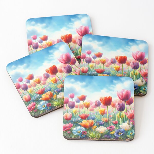 Item preview, Tulips flowers - Field of Tulips - Colorful Tulips - Tulip Garden -Tulip  designed and sold by stylishdzign.