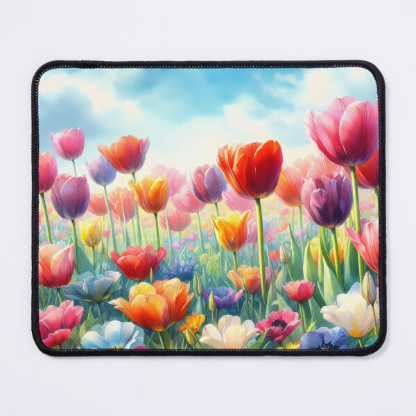 Item preview, Tulips flowers - Field of Tulips - Colorful Tulips - Tulip Garden -Tulip designed and sold by stylishdzign.