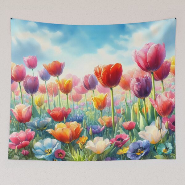 Item preview, Tulips flowers - Field of Tulips - Colorful Tulips - Tulip Garden -Tulip  designed and sold by stylishdzign.