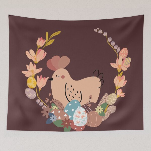 Item preview, Springtime Easter Hen designed and sold by Modern-Tropical.