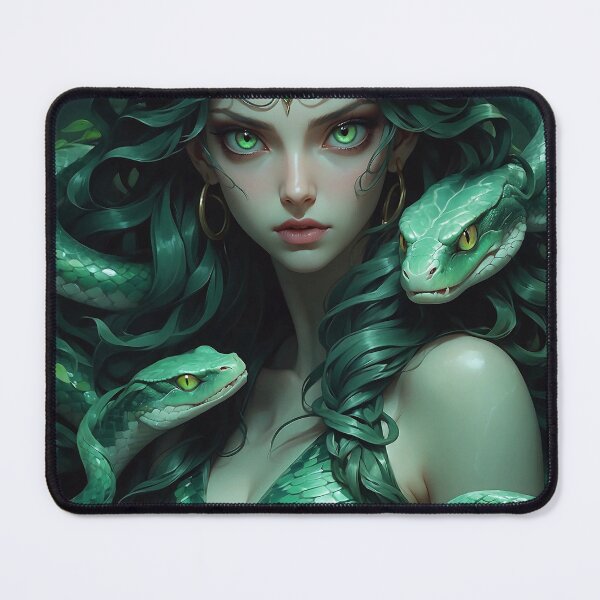 Item preview, Mythological Gorgon Medusa with Snakes Hair designed and sold by natalielaf.