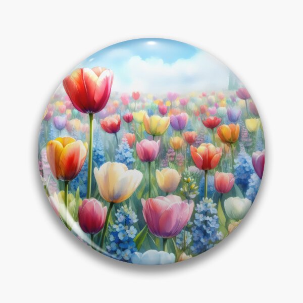 Item preview, Tulips flowers - Field of Tulips - Colorful Tulips - Tulip Garden -Tulip  designed and sold by stylishdzign.