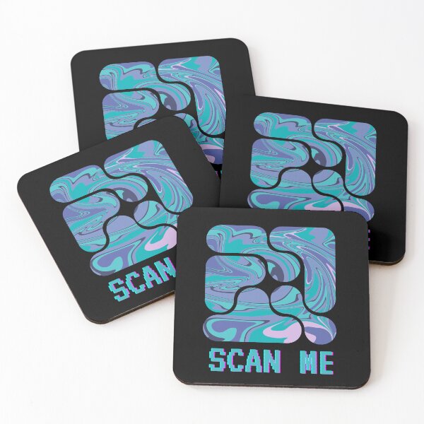Item preview, SCAN ME retro code graphic  designed and sold by -Candy-Shop-.