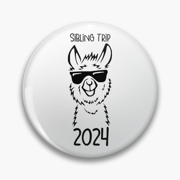 Item preview, Trendy Sibling Trip 2024 Llama with Sunglasses , Cool Alpaca designed and sold by pugshowsfashion.