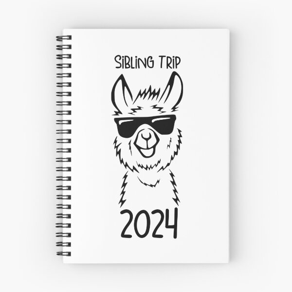 Item preview, Trendy Sibling Trip 2024 Llama with Sunglasses , Cool Alpaca designed and sold by pugshowsfashion.