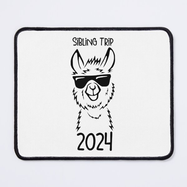 Item preview, Trendy Sibling Trip 2024 Llama with Sunglasses , Cool Alpaca designed and sold by pugshowsfashion.