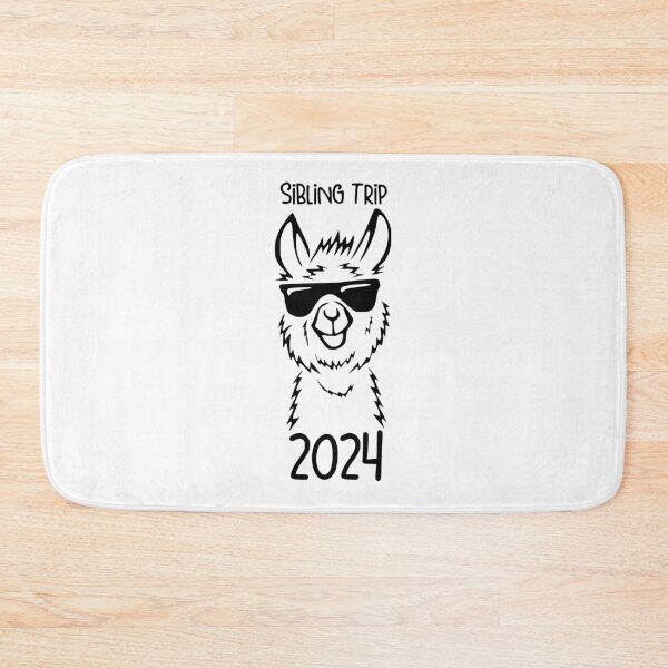 Item preview, Trendy Sibling Trip 2024 Llama with Sunglasses , Cool Alpaca designed and sold by pugshowsfashion.