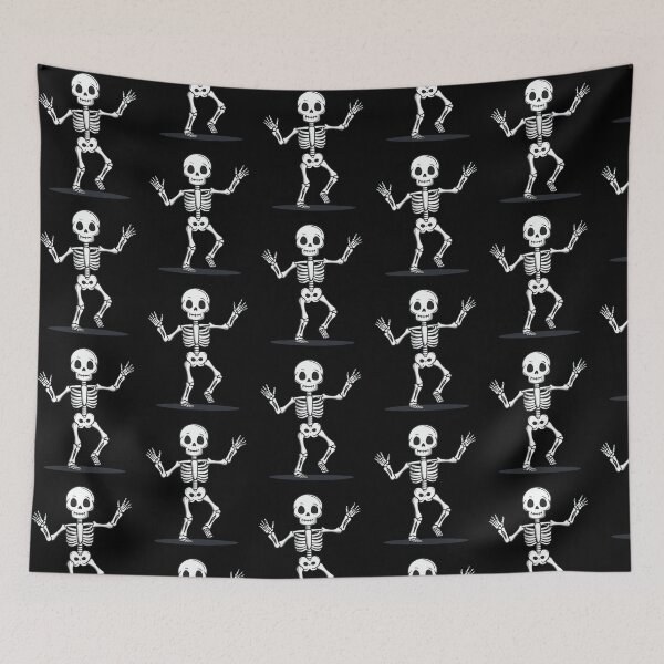 Item preview, Funny Dance With Happy Death Preppy Skeleton Dancing Horror Halloween Skulll And Bones designed and sold by Cr320.