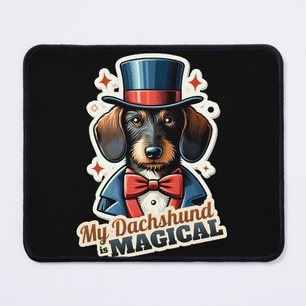 Item preview, Wire-haired Dachshund Magician designed and sold by ThisDress.
