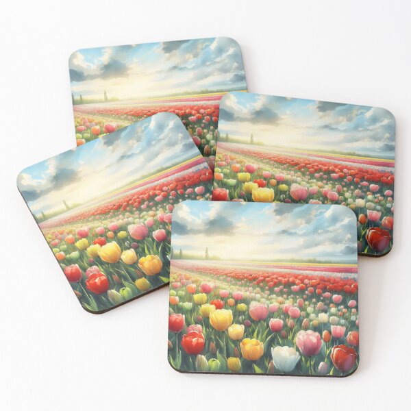 Item preview, Tulips flowers - Field of Tulips - Colorful Tulips - Tulip Garden -Tulip  designed and sold by stylishdzign.