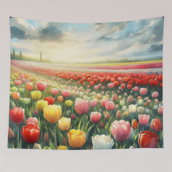 Item preview, Tulips flowers - Field of Tulips - Colorful Tulips - Tulip Garden -Tulip  designed and sold by stylishdzign.