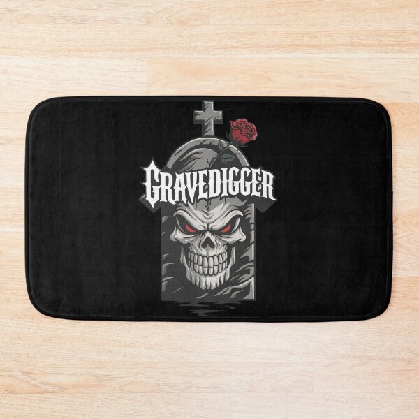 Item preview, Gravedigger Rose Cross Headstone Work At The Cemetery Worker Black Humor Skulls And Bones  designed and sold by Cr320.
