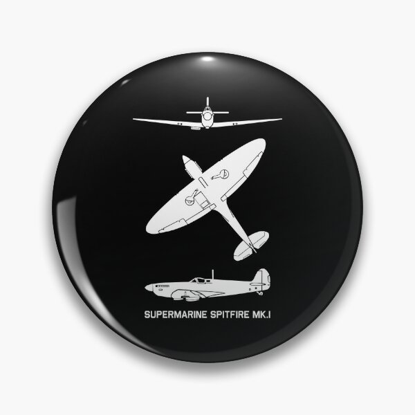Artikelvorschau, Supermarine Spitfire Mark 1 Spotter Silhouetten Diagramme entworfen und verkauft von MilitaryMart.