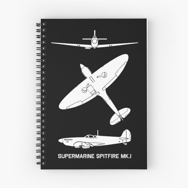 Artikelvorschau, Supermarine Spitfire Mark 1 Spotter Silhouetten Diagramme entworfen und verkauft von MilitaryMart.