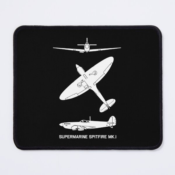 Item preview, Supermarine Spitfire Mark 1 Spotter Silhouettes Diagrams designed and sold by MilitaryMart.