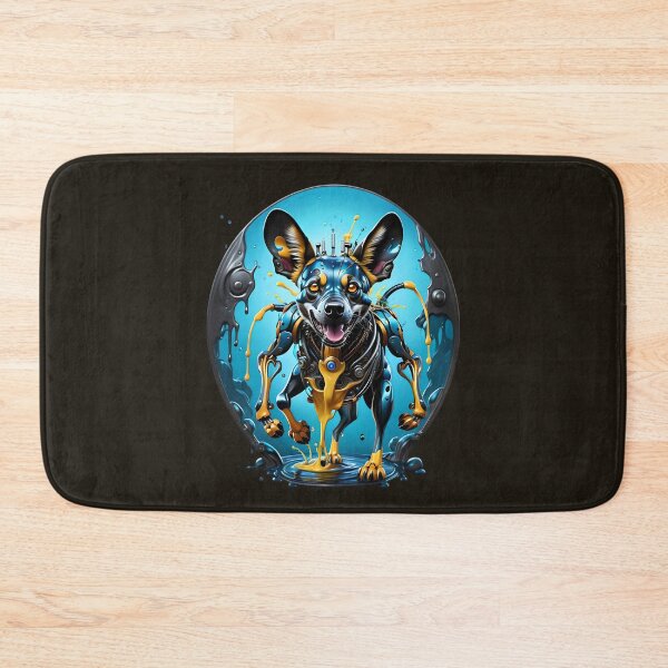Item preview, Cool Futuristic Cyborg African Wild Dog designed and sold by TheArtOfPat.