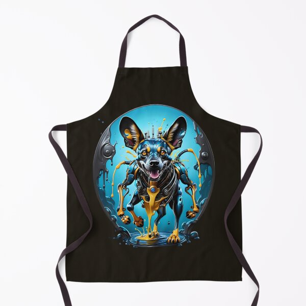 Item preview, Cool Futuristic Cyborg African Wild Dog designed and sold by TheArtOfPat.