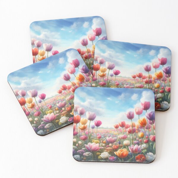 Item preview, Tulips flowers - Field of Tulips - Colorful Tulips - Tulip Garden -Tulip  designed and sold by stylishdzign.