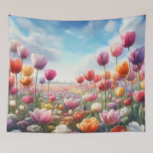 Item preview, Tulips flowers - Field of Tulips - Colorful Tulips - Tulip Garden -Tulip  designed and sold by stylishdzign.