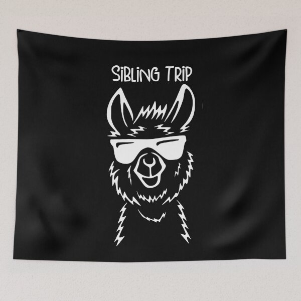 Item preview, Trendy Sibling Trip 2024 Llama with Sunglasses , Cool Alpaca designed and sold by pugshowsfashion.