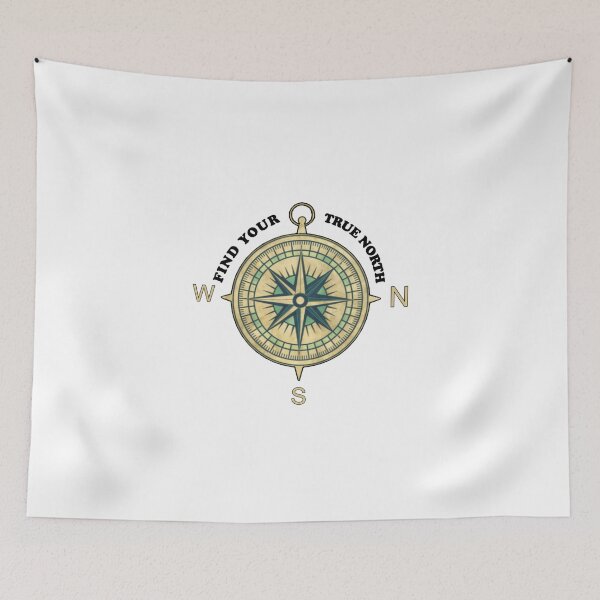 Item preview, Find Your True North Compass Rose  designed and sold by artzaka.