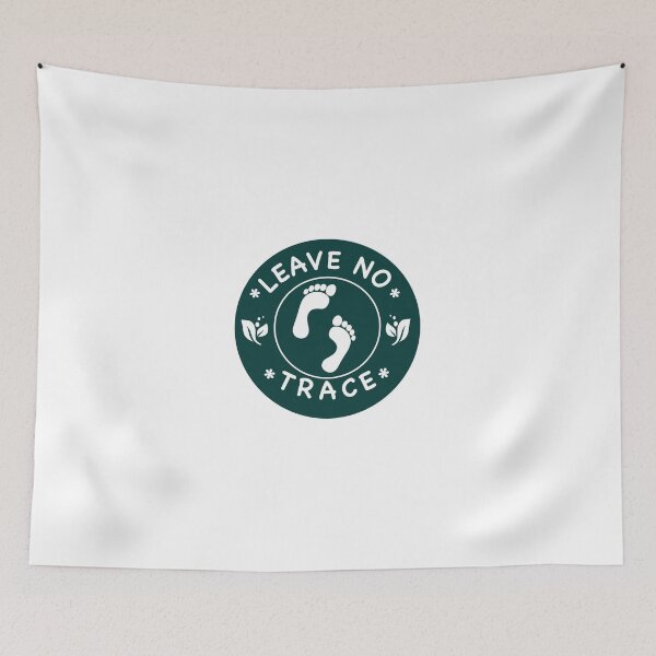 Item preview, Leave No Trace Footprint Trail - Environmental Hiking Design designed and sold by artzaka.