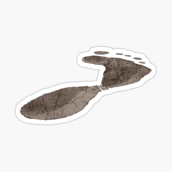 Human Footprint (right foot) Sticker
