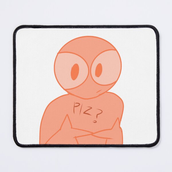 Item preview, Orange Goober Plz Sticker designed and sold by CelestialsArts shop.